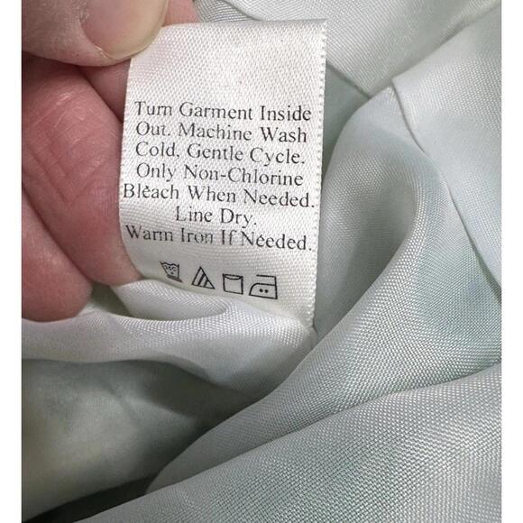 Blair Waldorf Green Floral Belted Design Sleeveless A Line Dress - Picture 7 of 7